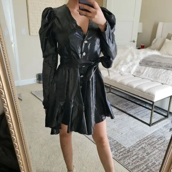 ROTATE- Metallic Dress - Picture 1 of 9